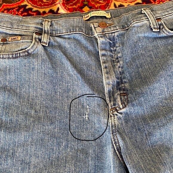 Lee Relaxed Straight Leg Jeans 16 Short - Picture 15 of 15